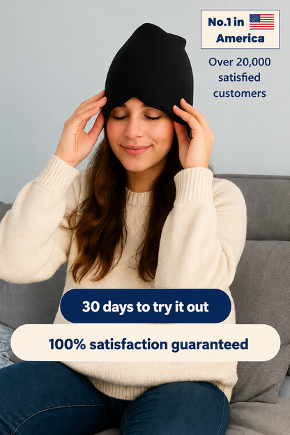 180° M3 Gel Migraine Relief Cap – Natural Hot & Cold Therapy + Light Blocking