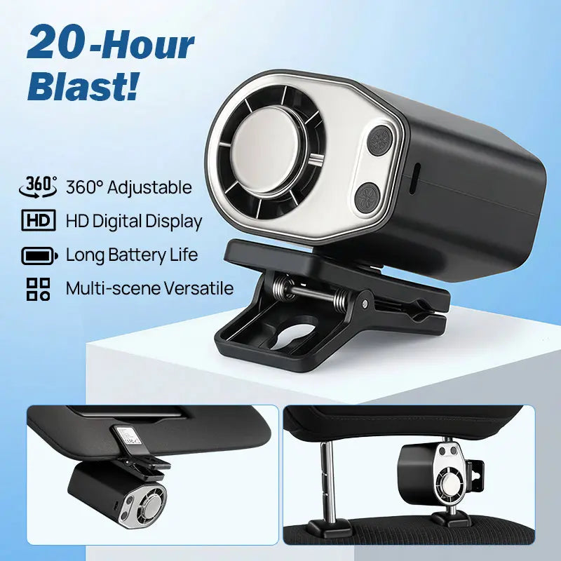 🔥50% OFF Today🎁 Stay Cool This Summer –  2026 Car Clip-On Fan