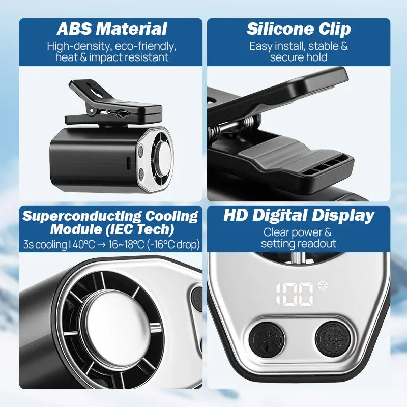 🔥50% OFF Today🎁 Stay Cool This Summer –  2026 Car Clip-On Fan