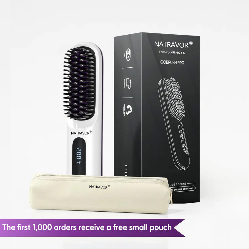 🏆 The Short Hair Specialist! The first smart styling comb designed specif 💖(Type-C charging design)