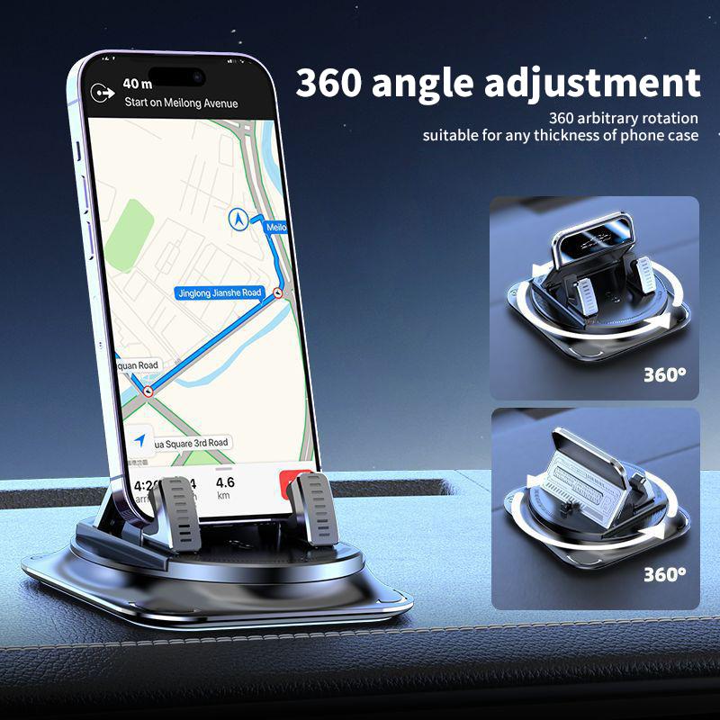 360° Rotating Car Phone Holder with Strong Suction Cup for iPhone & Android