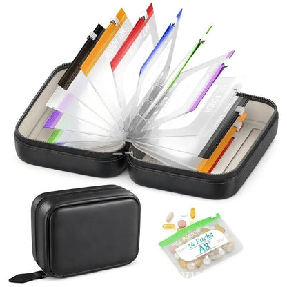 🏆 Last Day Special Price  ! 💊A8 Waterproof Pill Pouch Set – 7 to 14 Days of Meds & Vitamins💧Waterproof & Crush-Resistant Shell