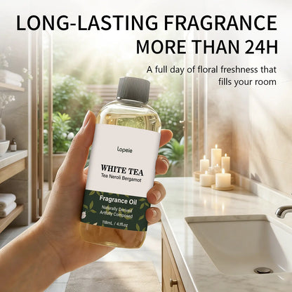 Lopeie  Hotel Diffuser Oil Refill Inspired by The Ritz-Carlton Hotel - 118ml 4.1 fl oz - Aromatherapy Essential Oil-White Tea,
