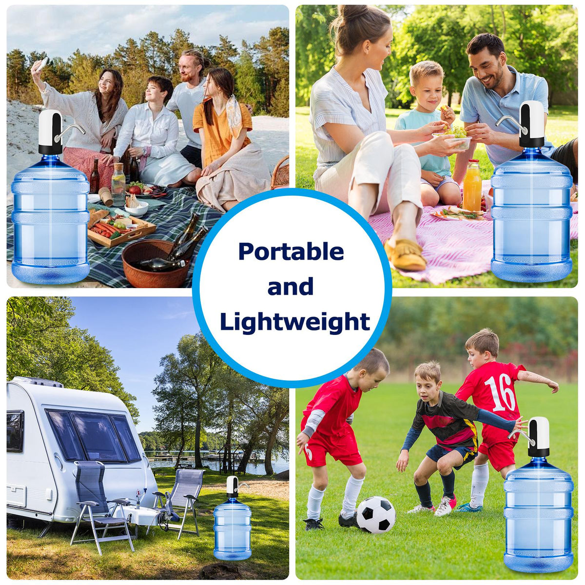 💧 Rechargeable Water Dispenser for 5 Gallon Bottles | Automatic Water Pump with One-Touch Operation