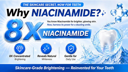 🦷✨Niacinamide Foaming🫧 Whitening Toothpaste 8X - Fresh Breath Stain Removal Gentle Teeth Cleaning