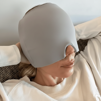 180° M3 Gel Migraine Relief Cap – Natural Hot & Cold Therapy + Light Blocking