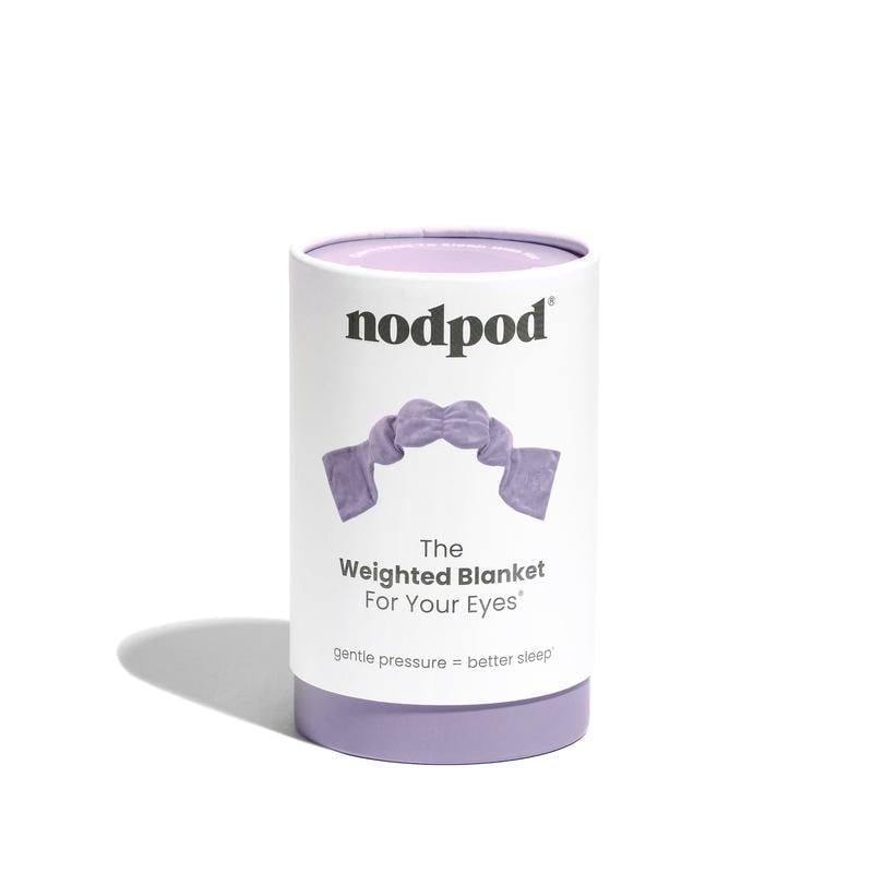 Nodpod Sleep Mask - The Weighted Blanket For Your Eyes, Calming Eyemask for Deep Sleep, Side-Sleeping Friendly, 100% Blackout, Patented Strap-Free Design