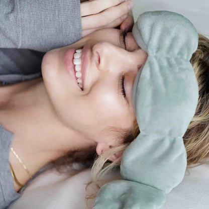 Nodpod Sleep Mask - The Weighted Blanket For Your Eyes, Calming Eyemask for Deep Sleep, Side-Sleeping Friendly, 100% Blackout, Patented Strap-Free Design