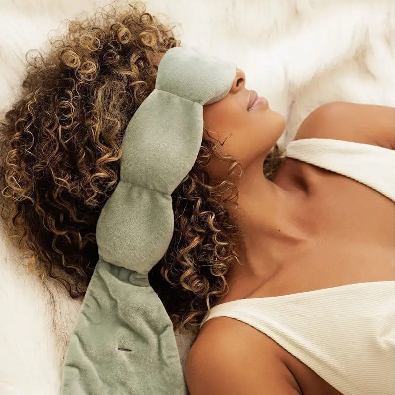 Nodpod Sleep Mask - The Weighted Blanket For Your Eyes, Calming Eyemask for Deep Sleep, Side-Sleeping Friendly, 100% Blackout, Patented Strap-Free Design