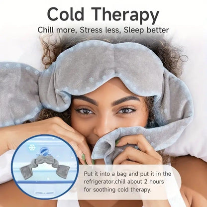 Nodpod Sleep Mask - The Weighted Blanket For Your Eyes, Calming Eyemask for Deep Sleep, Side-Sleeping Friendly, 100% Blackout, Patented Strap-Free Design