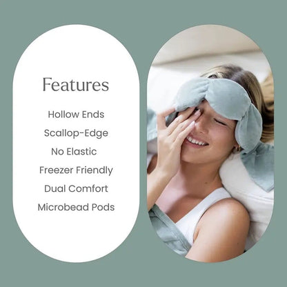 Nodpod Sleep Mask - The Weighted Blanket For Your Eyes, Calming Eyemask for Deep Sleep, Side-Sleeping Friendly, 100% Blackout, Patented Strap-Free Design