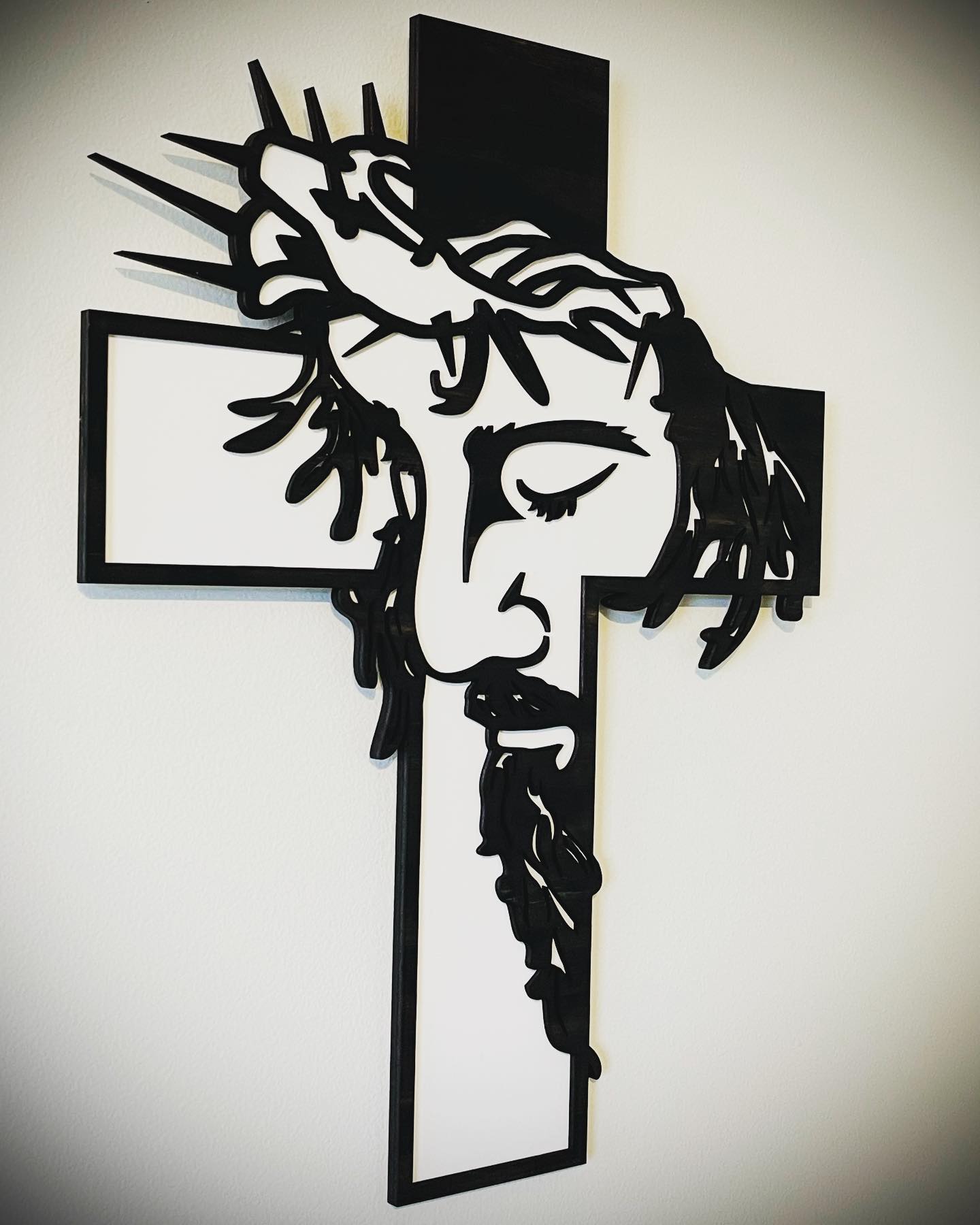 🔥LAST DAY SALE 49% OFF🔥Jesus Cross Iron Sign Christ Wall Art Decor [Height of 11.85 inches]