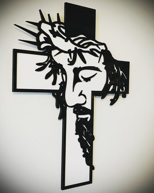 🔥LAST DAY SALE 49% OFF🔥Jesus Cross Iron Sign Christ Wall Art Decor [Height of 11.85 inches]