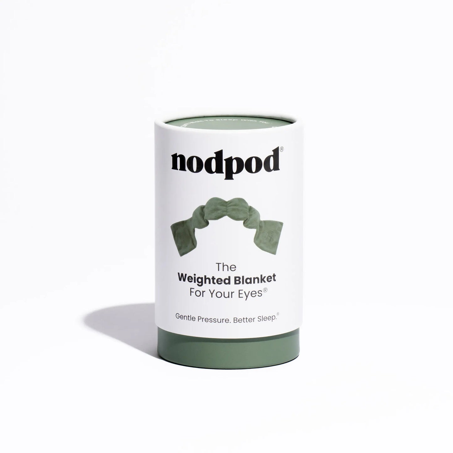 Nodpod Sleep Mask - The Weighted Blanket For Your Eyes, Calming Eyemask for Deep Sleep, Side-Sleeping Friendly, 100% Blackout, Patented Strap-Free Design