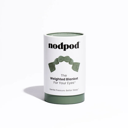 Nodpod Sleep Mask - The Weighted Blanket For Your Eyes, Calming Eyemask for Deep Sleep, Side-Sleeping Friendly, 100% Blackout, Patented Strap-Free Design