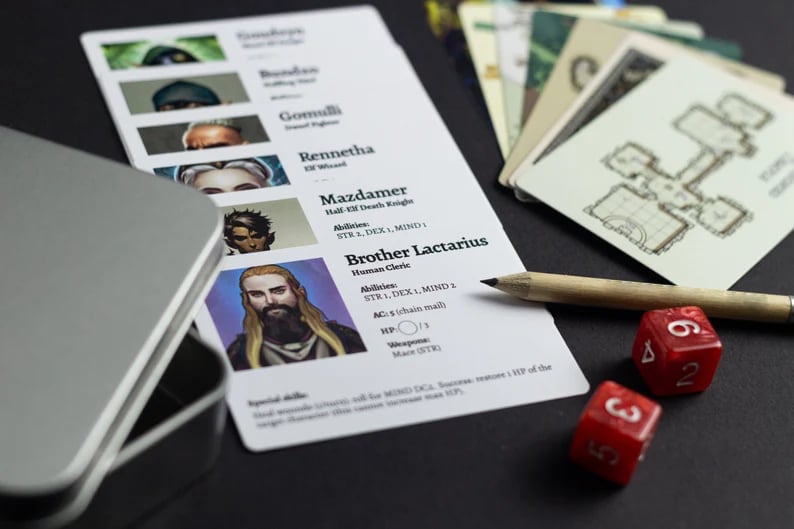 Minimalist Pocket RPG in a Tin Box