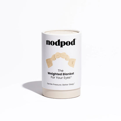 Nodpod Sleep Mask - The Weighted Blanket For Your Eyes, Calming Eyemask for Deep Sleep, Side-Sleeping Friendly, 100% Blackout, Patented Strap-Free Design