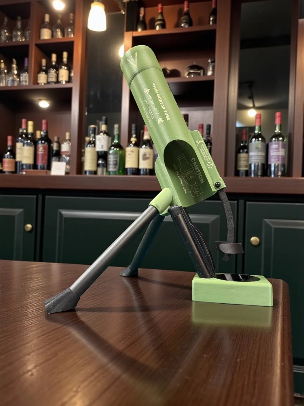 🍻51mm Beer Bottle Mortar Bottle Opener🚀– Novelty Cap-Launching Desk & Bar Accessory🔥Buy 2 Free Shipping