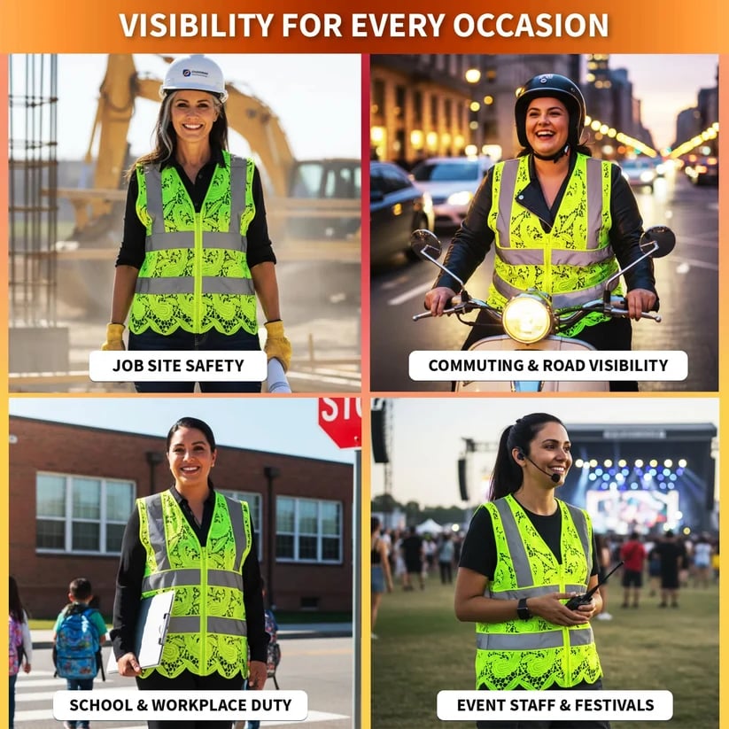 2026 Lace Safety Vest“Safety Meets Style”
