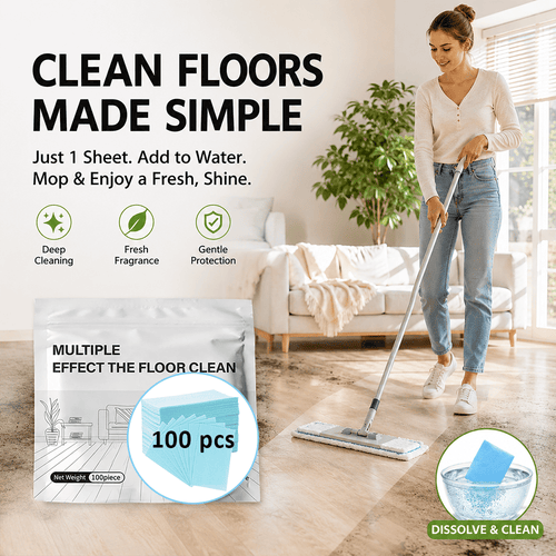 🧼Multi-Purpose Floor Cleaning Sheets – Concentrated Dissolvable Cleaning Tablets for Hardwood & Tile Floors