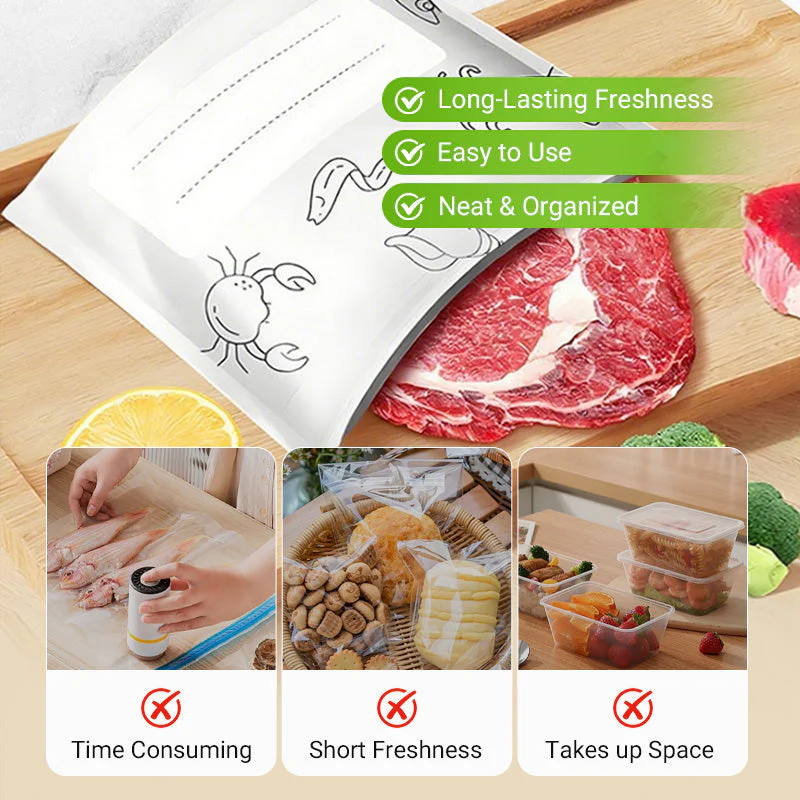 🥦Reusable Aluminum Foil Sealable Storage Bags