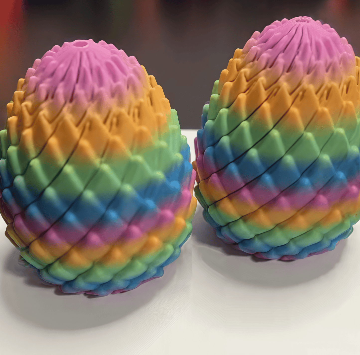 3D Printed Twisty Fidget Dragon egg