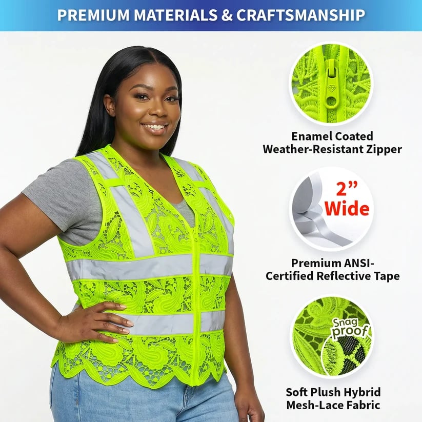 2026 Lace Safety Vest“Safety Meets Style”