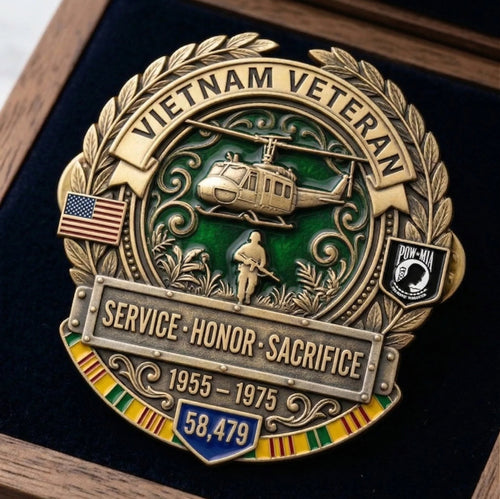 🦅LAST DAY 50% OFF -- 🎖️Vietnam Veteran Honor Commemorative Pin
