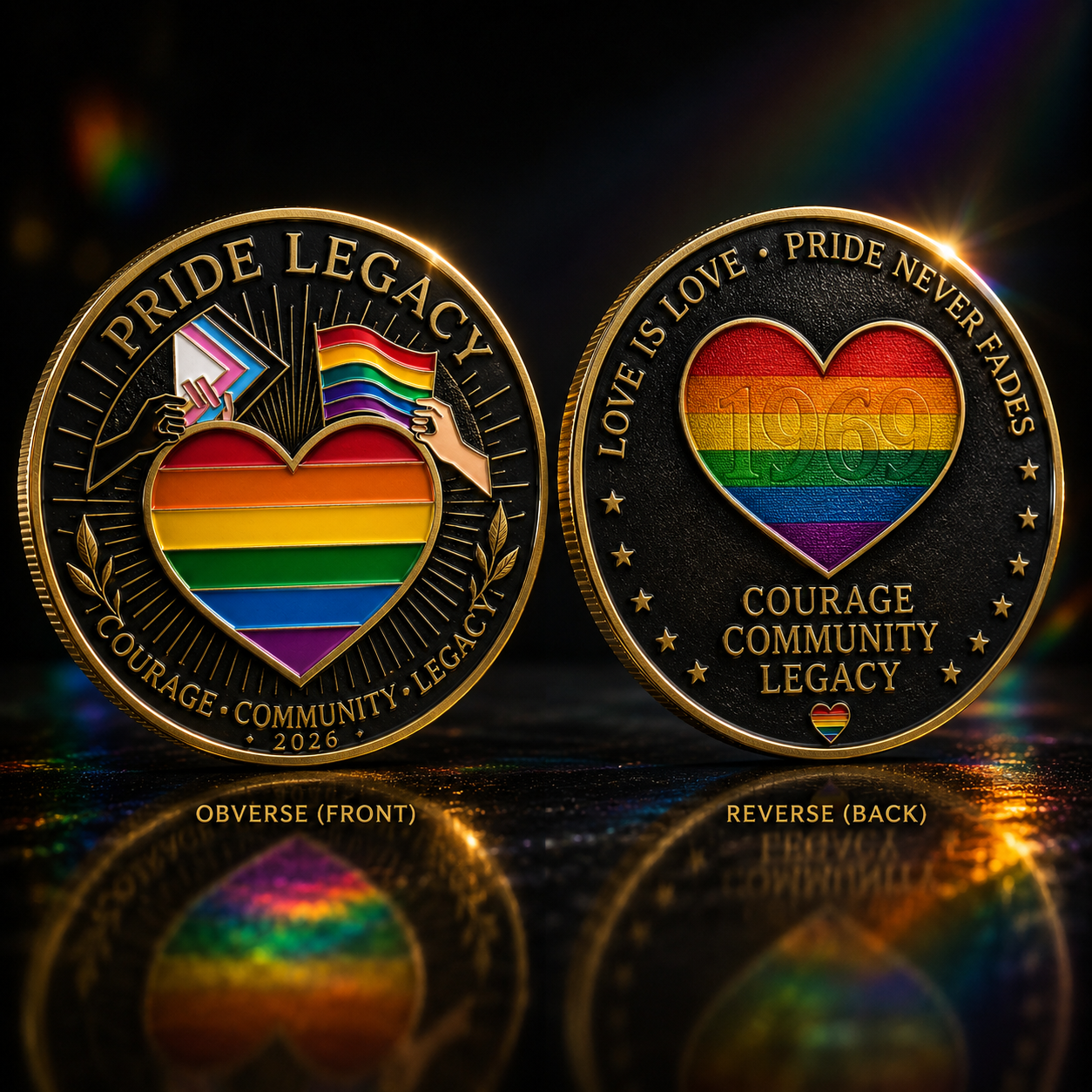 🏳️‍🌈 PRIDE LEGACY™ — Unity Edition Limited 2026 Challenge Coin