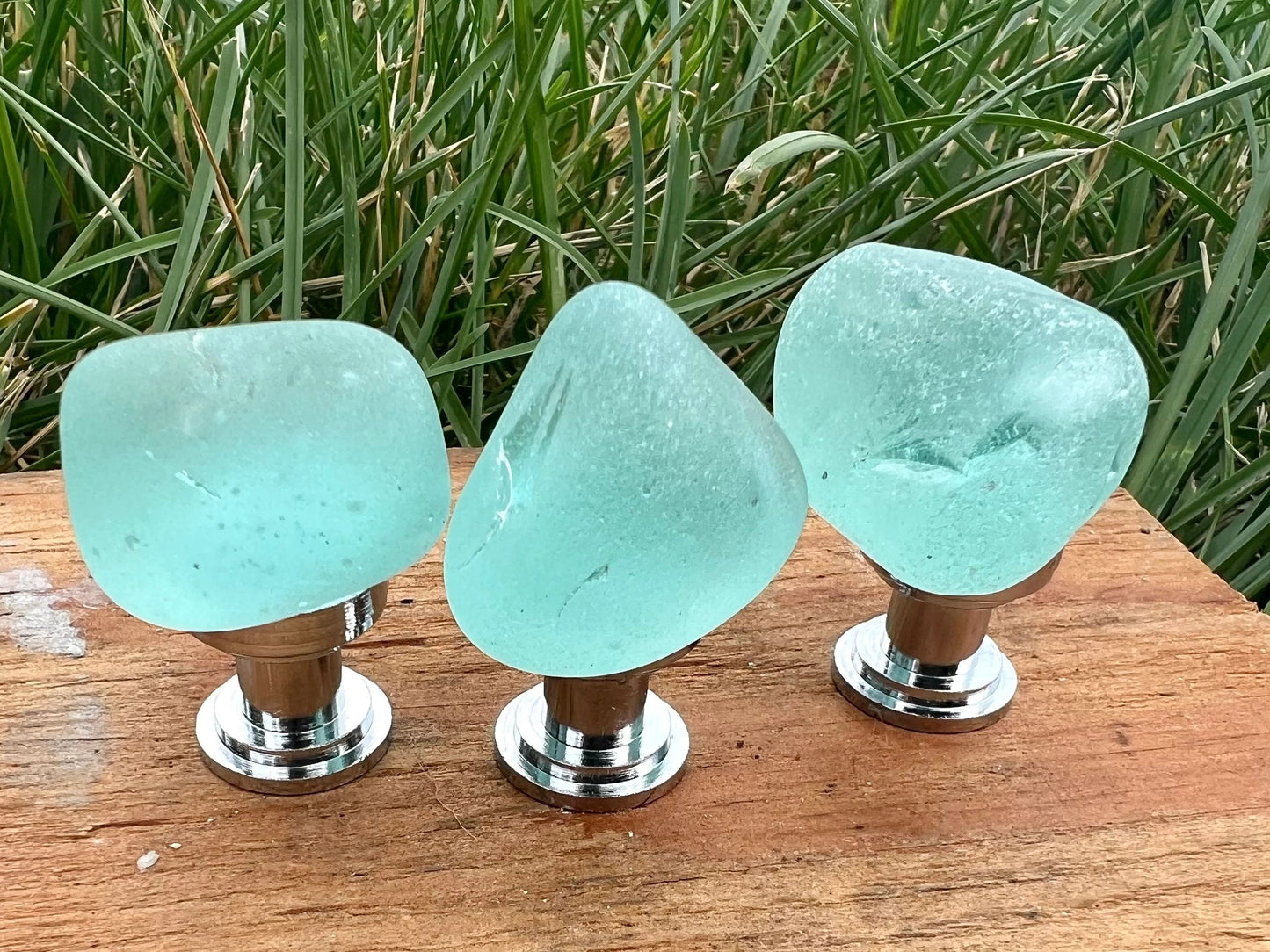 Sea glass Pulls, DIY Home Renovation
