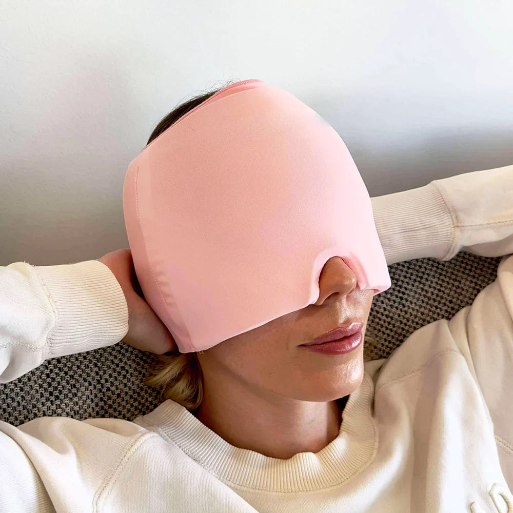 180° M3 Gel Migraine Relief Cap – Natural Hot & Cold Therapy + Light Blocking