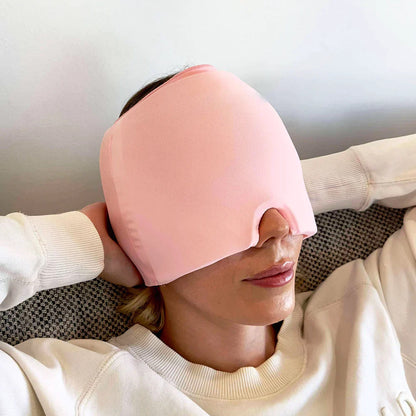 180° M3 Gel Migraine Relief Cap – Natural Hot & Cold Therapy + Light Blocking