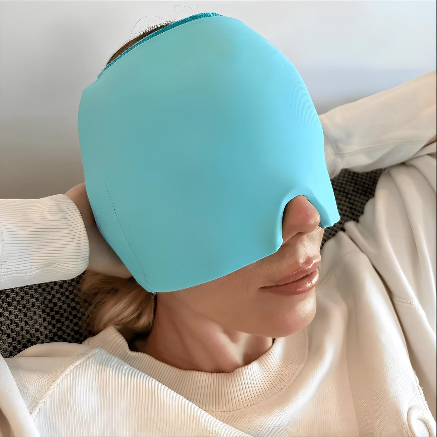 180° M3 Gel Migraine Relief Cap – Natural Hot & Cold Therapy + Light Blocking