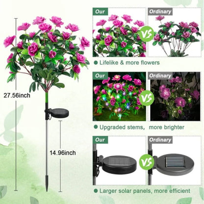 💐Limited-time 50% off⏰Simulation Azalea Flower Ground Stake Solar Light💐💡