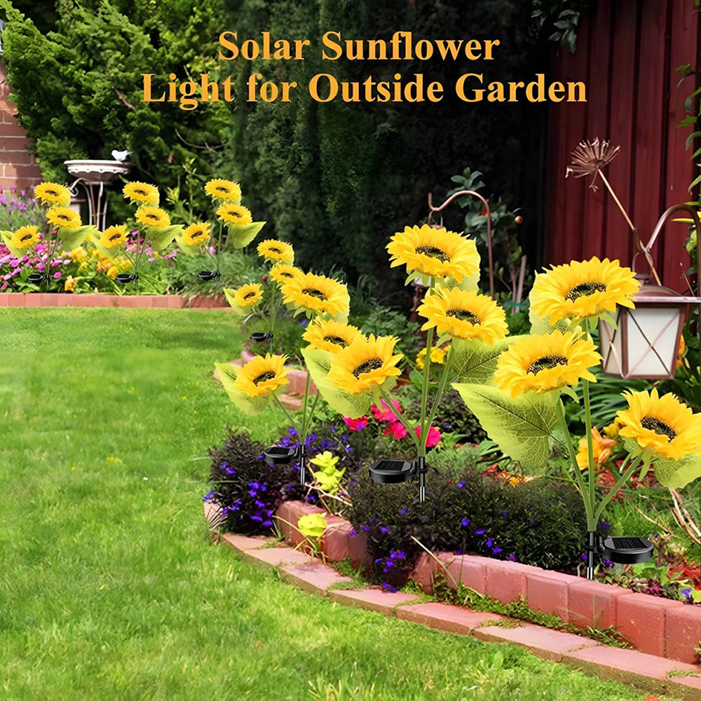 Last Day Buy 1 Get 1 FREE🌻 Waterproof Sunflower Solar Lights for Garden, Patio & Backyard Decor