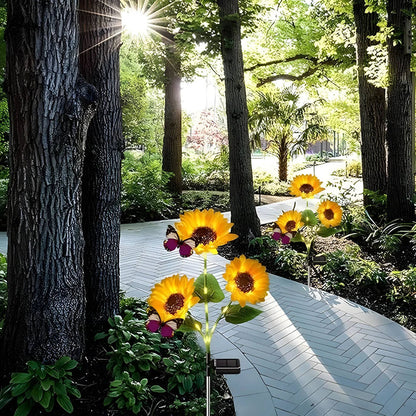 Last Day Buy 1 Get 1 FREE🌻 Waterproof Sunflower Solar Lights for Garden, Patio & Backyard Decor