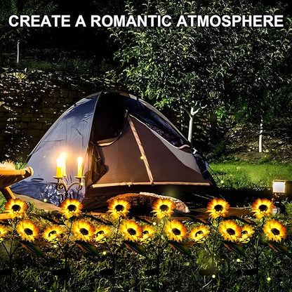 Last Day Buy 1 Get 1 FREE🌻 Waterproof Sunflower Solar Lights for Garden, Patio & Backyard Decor